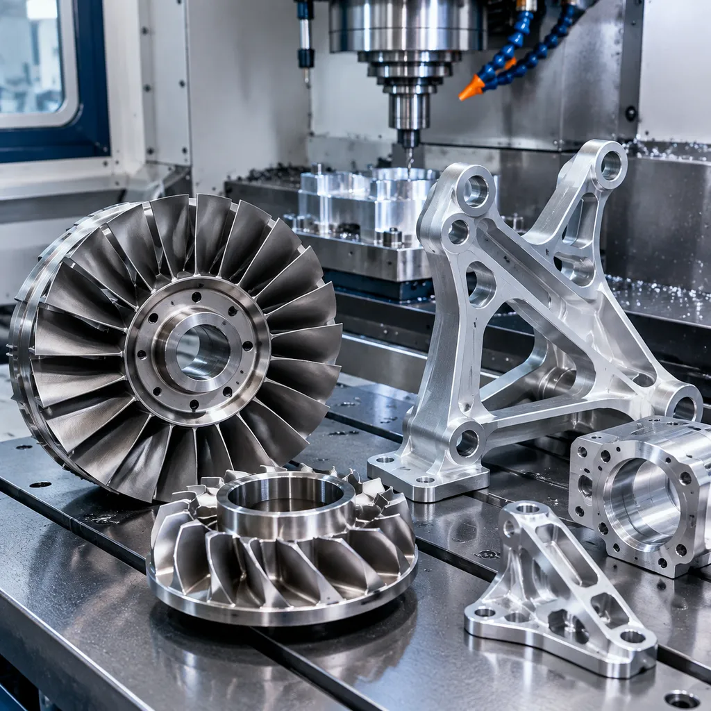 Precision aerospace parts during CNC machining