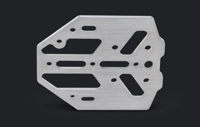 Stainless steel CNC machined components with brushed finish
