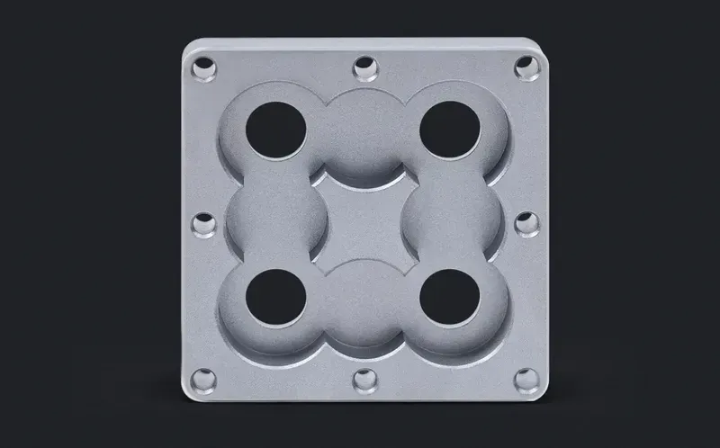 Stainless steel CNC machined parts after finishing