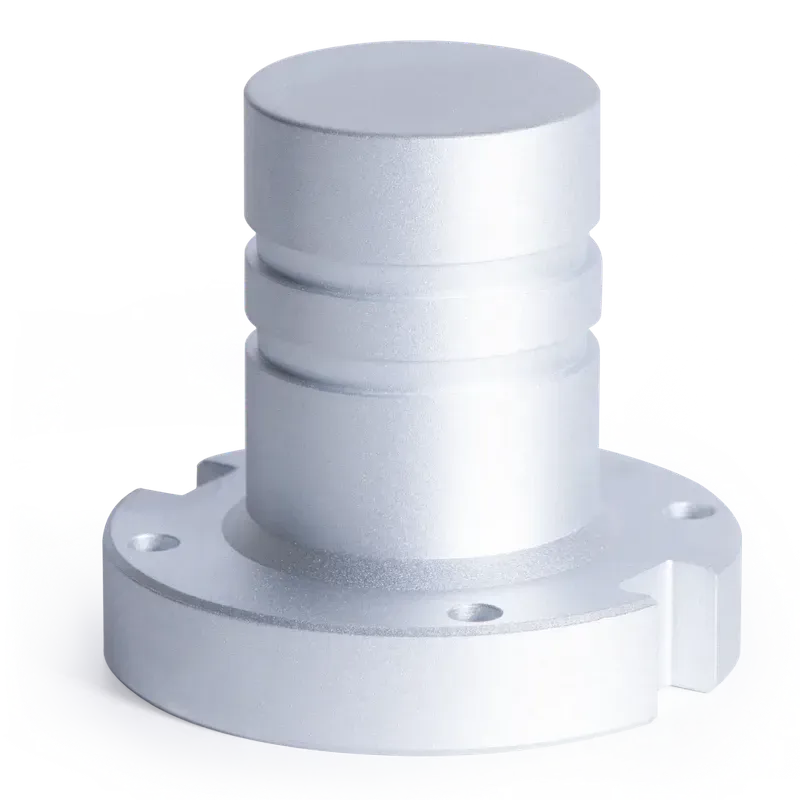 CNC-turned cylindrical metal components